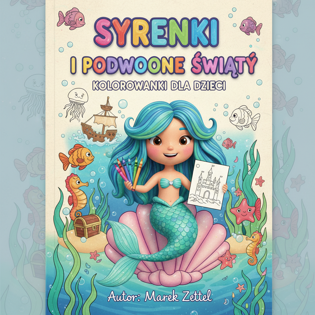 Kolorowanki Syrenki i podwodne światy