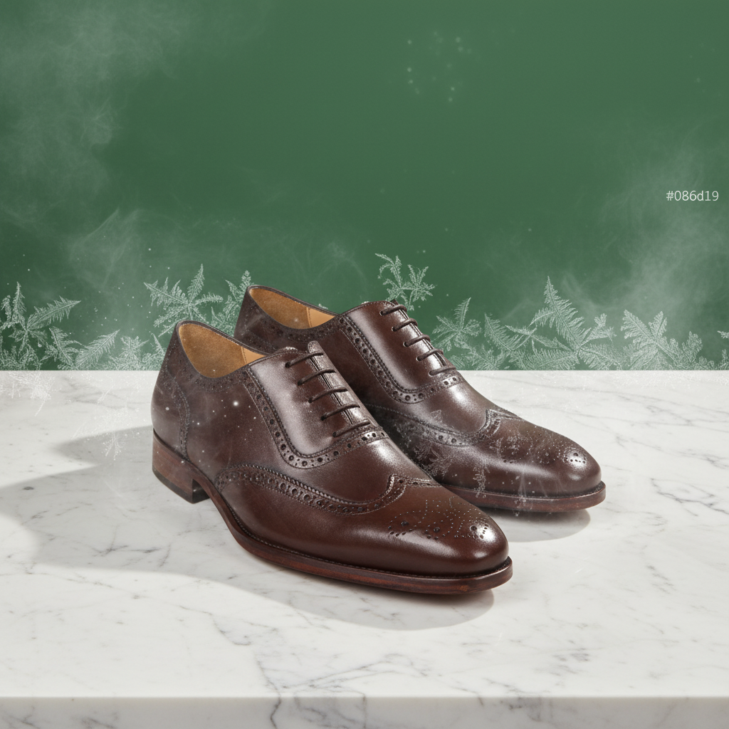 Buty – czyste studio, marmur