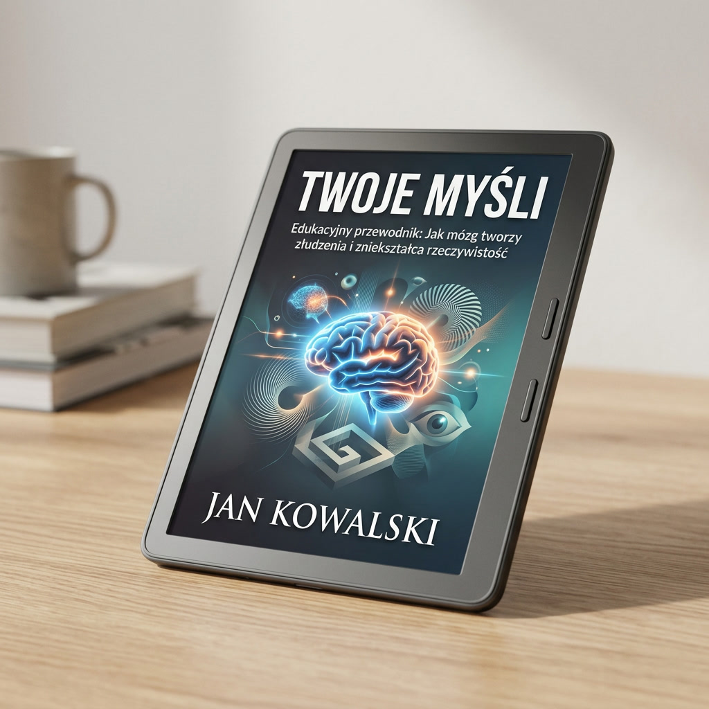 Mockup 3D ebooka Twoje myśli – tablet/Kindle